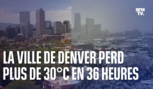 États-Unis: Denver passe de 32°C à -1°C en 36 heures et se recouvre d'un manteau neigeux