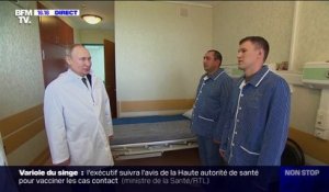 Vladimir Poutine rencontre pour la première fois des soldats blessés en Ukraine dans un hôpital moscovite