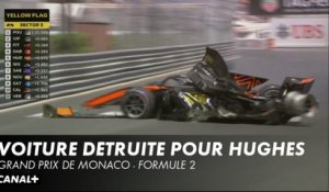 L'énorme crash de Jake Hughes en qualification - Grand Prix de Monaco - F2