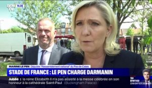 Stade de France: Marine Le Pen charge Gérald Darmanin qu'elle accuse "de mentir"