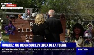 États-Unis: le président américain Joe Biden et la Première dame Jill Biden sur les lieux de la tuerie d'Uvalde