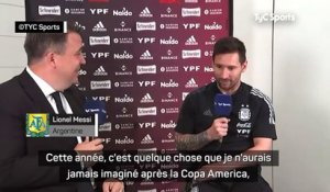 Lionel Messi : "Une année difficile"