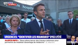 Emmanuel Macron: "Dans la décennie qui vient, on n'aura pas de solution parfaite" face à la pénurie de soignants