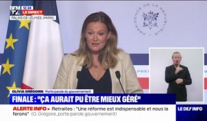 Olivia Grégoire: "Gérald Darmanin a toute la confiance du Président"