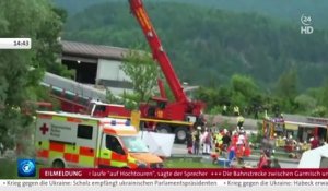 Allemagne: Au moins 3 morts et plusieurs blessés après le déraillement d'un train près de Garmisch-Partenkirchen, en Bavière - VIDEO