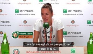 Roland-Garros - Dodin : "J'ai paniqué intérieurement"