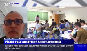 Signes religieux à l'école: "144 incidents sur des millions d'élèves, on ne les voit pas", relativise le secrétaire académique FO d'Aix-Marseille