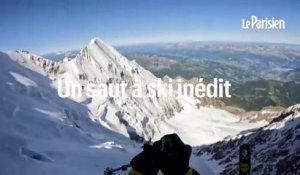 À 3900m d'altitude, le saut dans le vide inédit d'un surdoué du ski français