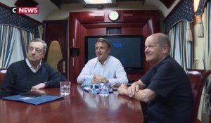 Guerre en Ukraine : Macron, Scholz et Draghi ont pris un train à destination de Kiev