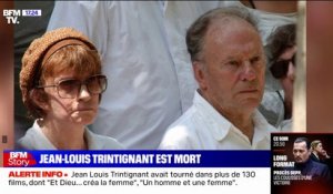 Nadine Trintignant rend hommage à Jean-Louis Trintignant sur BFMTV