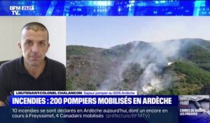 Ardèche: le lieutenant-colonel Chalancon pointe une "simultanéité assez marquée" des départs de feux