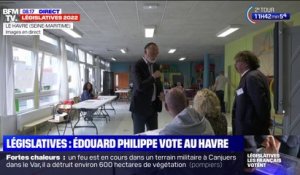 Législatives 2022: l'ancien Premier ministre Édouard Philippe vote au Havre