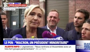 Marine Le Pen: "Les résultats de Jean-Luc Mélenchon sont très mauvais (...), il a menti aux électeurs"