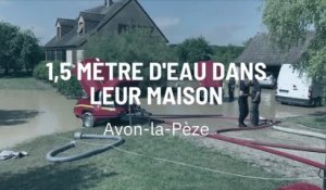 1,5 mètre d'eau dans leur maison