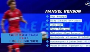 Mercato OM : fiche transfert de Manuel Benson