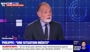 Édouard Philippe: "Le président de la République a été réélu et personne ne peut contester sa légitimité"