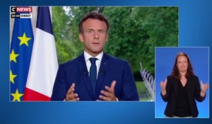 Emmanuel Macron : "Le 24 avril vous m'avez renouvelé votre confiance en me donnant une légitimité claire. Les dirigeants que j'ai reçu ont exclu l'hypothèse d'un gouvernement d'union nationale."