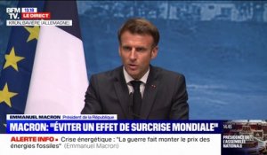 Énergie: Emmanuel Macron accuse certains producteurs et spéculateurs d'être "des profiteurs de guerres qui font beaucoup d'argent sur le contexte géopolitique"