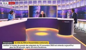 Commission des Finances : "Le résultat est entre les mains des députés LR : souhaitez-vous avoir M. Coquerel, qui est l’extrême gauche ?", interpelle Marine Le Pen