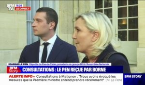 Marine Le Pen: "L'urgence est celle du pouvoir d'achat et de l'insécurité"