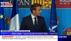 Emmanuel Macron: "La Russie ne doit pas l'emporter" en Ukraine