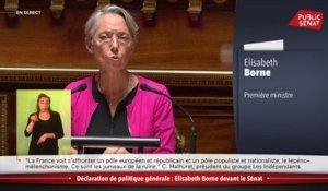 Élisabeth Borne salue le rôle du Sénat, « un pôle d’équilibre et de stabilité »