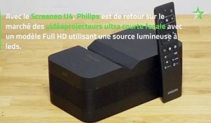 Test Philips Screeneo U4 : un vidéoprojecteur compact ultra-courte focale à leds