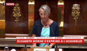 Élisabeth Borne : «Je vois peu de terrains d'entente avec les signataires de la motion de censure»