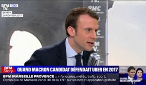 Quand le candidat Emmanuel Macron défendait Uber en 2017