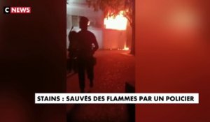 Stains : Sauvés des flammes par un policier