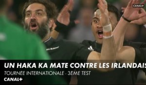 Le Haka "Ka Mate" pour le 3ème test des All Blacks contre l'Irlande - Tournée Internationale