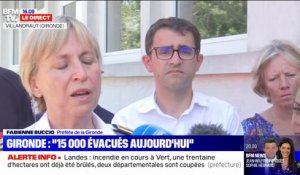 Fabienne Buccio, préfète de la Gironde: "Tous les pompiers volontaires et professionnels sont appelés sur le feu, la situation est compliquée"