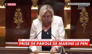 Marine Le Pen : «Nous voterons l’essentiel des mesures»