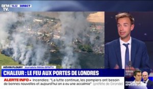 Fortes chaleurs: les pompiers luttent contre des feux importants aux portes de Londres