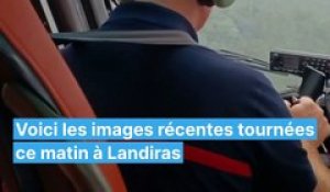 Incendie en Gironde : les images du feu de Landiras, vu du ciel, ce mercredi 20 juillet 2022