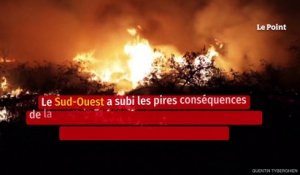 Incendies en Gironde : faible progression du feu, Macron attendu sur place ce mercredi