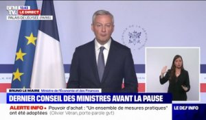 Rebond de croissance: Bruno Le Maire se félicite d'"une victoire de l'économie française dans des temps difficiles"