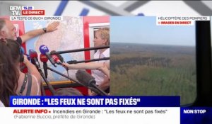 Marc Vermeulin (SDIS Gironde): "Les feux ne sont pas fixés [...] Il y a encore des parties actives"