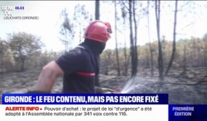 Incendies en Gironde: le feu est contenu, mais pas encore fixé