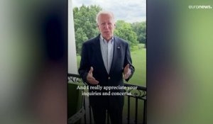 "Je vais très bien", dit Biden, positif au Covid à 79 ans
