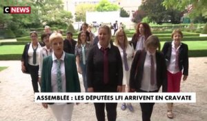 Assemblée nationale : les députées LFI enfilent la cravate contre le sexisme