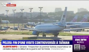 L'avion de Nancy Pelosi s'apprête à quitter Taïwan