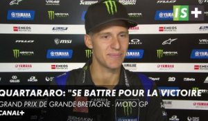 Quartararo: "Se battre pour la victoire" - Moto GP (Grand Prix de Grande-Bretagne)