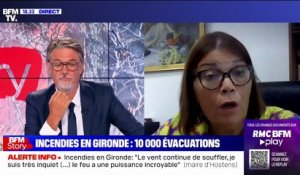 Ghislaine Charles, maire de Saint-Magne en Gironde: "C'est la désolation, ce soir je suis assez inquiète"