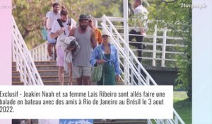 Joakim Noah et Lais Ribeiro en lune de miel : maillot string et baisers passionnés, c'est chaud à Rio !