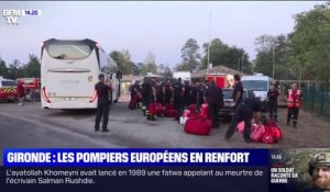 Incendies en Gironde: les pompiers européens en renfort
