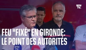 Feu "fixé" en Gironde: le point des autorités