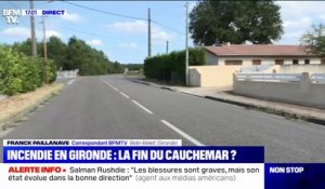 Incendie "fixé" en Gironde: autorisés à rentrer chez eux, le habitants soulagés