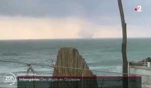 Frontignan : Regardez les images de la trombe marine qui s'est transformée en tornade en arrivant sur la côte