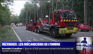 Incendies: un espace logistique pour réparer les véhicules des pompiers installé à Hostens, en Gironde